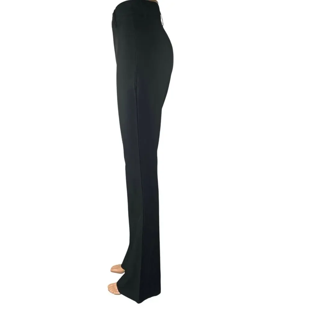 Rumours Women's Black High Waist Flared Bootcut Slim Leg Trousers Dress Pants S